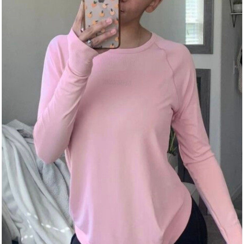 Gymshark pink breezy long sleeve tee